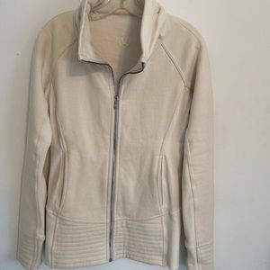 Lululemon Radiant Jacket Heathered Ivory Size 6